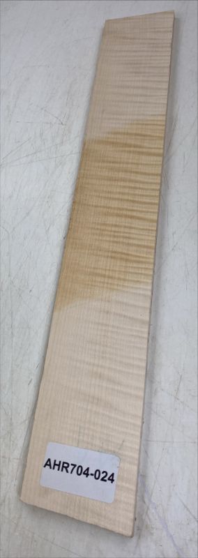 Fretboard Maple flamed, 500x76x9mm Unique Piece #024